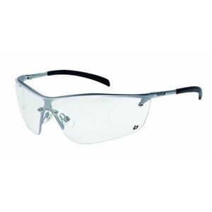 Ochranné okuliare Silium Bollé® – Číre, Čierna (Farba: Čierna, Šošovky: Číre)