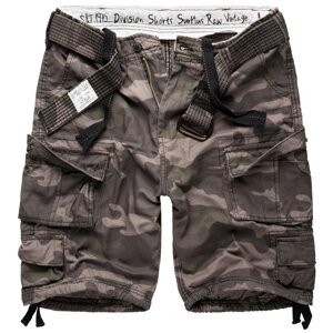 Krátke nohavice RAW VINTAGE SURPLUS® Division Shorts - black camo (Farba: Black Camo, Veľkosť: 5XL)