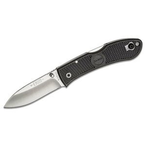 Zatvárací nôž KA-BAR® Dozier Folding Hunter – Strieborná čepeľ - Satin, Čierna (Farba: Čierna, Varianta: Strieborná čepeľ - Satin)