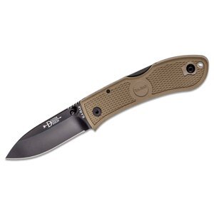 Zatvárací nôž KA-BAR® Dozier Folding Hunter – Čierna čepeľ, Coyote (Farba: Coyote, Varianta: Čierna čepeľ)