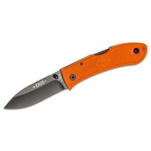 Zatvárací nôž KA-BAR® Dozier Folding Hunter – Čierna čepeľ, Oranžová (Farba: Oranžová, Varianta: Čierna čepeľ)