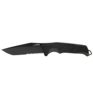 Nôž Trident FX Serrated SOG® – Čierna čepeľ, Čierna (Farba: Čierna, Varianta: Čierna čepeľ)