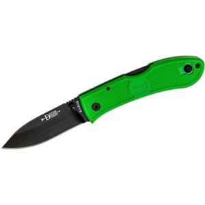 Zatvárací nôž KA-BAR® Dozier Folding Hunter – Čierna čepeľ, Zombie Green (Farba: Zombie Green, Varianta: Čierna čepeľ)