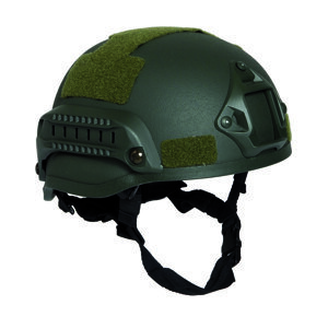 US bojová helma MICH 2002 RAIL Mil-Tec®  – Zelená (Farba: Zelená)