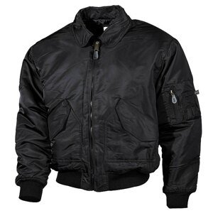 Bunda MFH® Flight Jacket CWU “Bomber“ – Čierna (Farba: Čierna, Veľkosť: XL)
