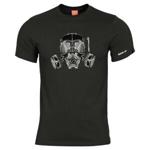 Pánske tričko Gas mask Pentagon® – Čierna (Farba: Čierna, Veľkosť: M)