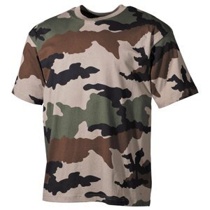 Bavlnené tričko US army MFH® s krátkym rukávom – Camouflage Centre Europe (CCE) (Farba: Camouflage Centre Europe (CCE), Veľkosť: M)
