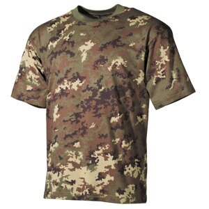 Bavlnené tričko US army MFH® s krátkym rukávom – Vegetato (Farba: Vegetato, Veľkosť: 3XL)