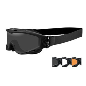 Ochranné okuliare Wiley X® Spear – Číre + Dymovo sivé + Oranžové Light Rust, Čierna (Farba: Čierna, Šošovky: )