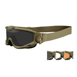 Ochranné okuliare Wiley X® Spear – Číre + Dymovo sivé + Oranžové Light Rust, Khaki (Farba: Khaki, Šošovky: )