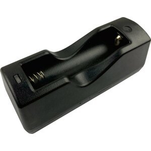 USB nabíjačka Single (18650) PowerTac® (Farba: Čierna)