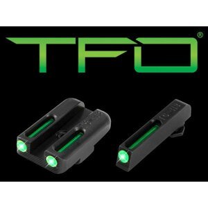 Mieridlá TFO Tritium / Fiber-Optic Truglo® pre Glock® 42/43 – Čierna (Farba: Čierna)