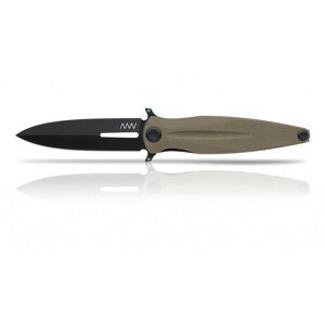 Zatvárací nôž Z400 G10 Liner Lock ANV® - farba rukoväte: Olive Green, DLC čierna čepeľ (Farba: Olive Green , Varianta: Čierna čepeľ - DLC)