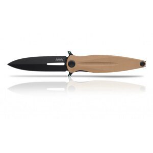 Zatvárací nôž Z400 G10 Liner Lock ANV® - farba rukoväte: piesková, DLC čierna čepeľ (Farba: Piesková, Varianta: Čierna čepeľ - DLC)