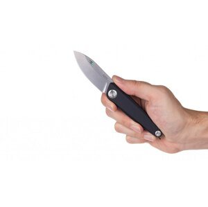 Zatvárací nôž Z050 ANV® - farba rukoväte: čierna, sivá čepeľ - Stone wash (Farba: Čierna, Varianta: Sivá čepeľ - Stone Wash)