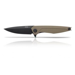 Zatvárací nôž ANV® Z300 G10 Liner Lock - Olive Green rukoväť, čierna čepeľ - DLC (Farba: Olive Green , Varianta: Čierna čepeľ - DLC)