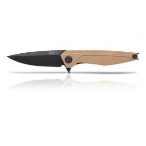 Zatvárací nôž ANV® Z300 G10 Liner Lock - Coyote rukoväť, čierna čepeľ - DLC (Farba: Coyote, Varianta: Čierna čepeľ - DLC)