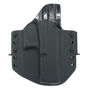 OWB Glock 17 - vnější pistolové pouzdro s polovičním SweatGuardem RH Holsters® – Černá (Farba: Čierna, Typ uchycení: SpeedLoops)