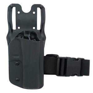 OWB Glock 17 - taktické pištoľové puzdro bez poistky RH Holsters® – uchycení na platformu, Čierna (Farba: Čierna, Typ uchycení: uchytenie na platformu