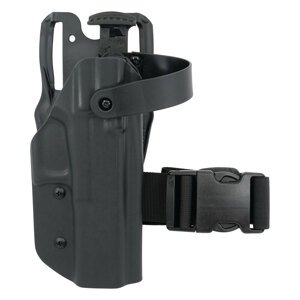 OWB Glock 17 - taktické pištoľové puzdro s automatickou poistkou RH Holsters® – uchycení na platformu, Čierna (Farba: Čierna, Typ uchycení: uchytenie