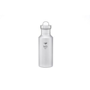 Titánová fľaša Sport Bottle Keith® 550 ml (Farba: Strieborná)
