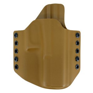 OWB Glock 17 - vonkajšie pištoľové puzdro RH Holsters® – Coyote (Farba: Coyote, Typ uchycení: Kovový prievlak)