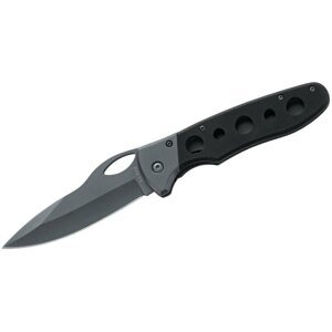 Zatvárací nôž Agama KA-BAR® – Sivá čepeľ, Čierna (Farba: Čierna, Varianta: Sivá čepeľ)