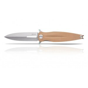 Zatvárací nôž Z400 G10 Liner Lock ANV® – Sivá čepeľ – Stone Wash (Farba: Piesková, Varianta: Sivá čepeľ – Stone Wash)
