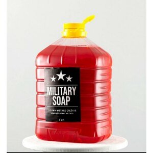 Špeciálne tekuté mydlo na ruky, telo a vlasy Military Soap® – 4 l, Červená (Farba: Červená, Varianta: 4 l)