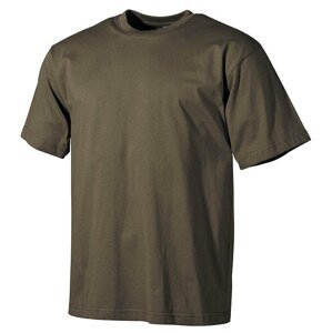 Bavlnené tričko US army MFH® s krátkym rukávom – Olive Green  (Farba: Olive Green , Veľkosť: L)