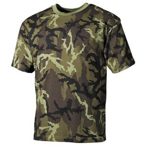 Bavlnené tričko US army MFH® s krátkym rukávom – Vzor 95 woodland (Farba: Vzor 95 woodland, Veľkosť: 3XL)