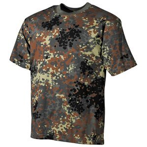 Bavlnené tričko US army MFH® s krátkym rukávom – Flectarn (Farba: Flectarn, Veľkosť: 3XL)