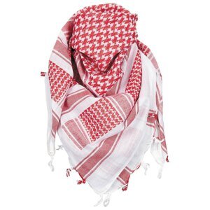 Šatka Palestína so strapcami MFH® – Červená / biela (Farba: Červená / biela)