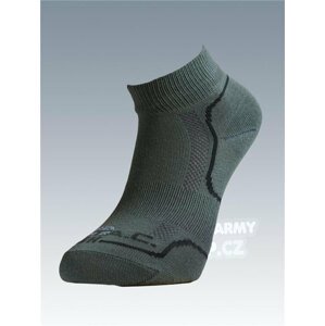 Ponožky so striebrom Batac Classic short - olív (Farba: Olive Green , Veľkosť: 9-10)