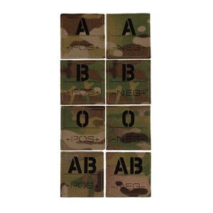 Nášivka krvná skupina AČR IR Combat Systems® – Multicam® (Farba: Multicam®, Varianta: A +)
