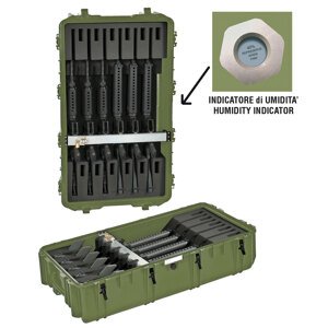 Odolný vodotesný kufor na 12 pušiek 10840 Explorer Cases® / s penou – Zelená (Farba: Zelená)